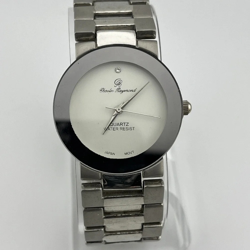 Charles Raymond Watch Men 33mm Case Silver‎ 7.75
